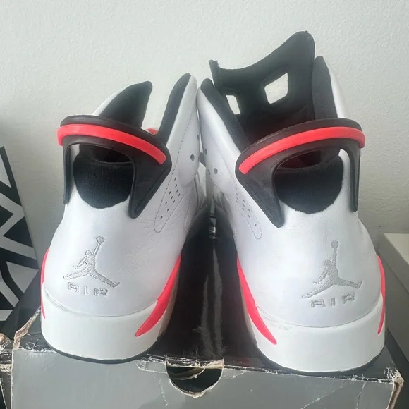 Jordan 6 Retro White Infrared 2014 sz 10.5 - Picture 9 of 11